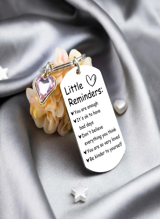 MOEXUKO White Elephant Gift Ideas Little Reminders Keychain Inspirational Gifts for Women Self Care Gifts for Women Sobriety Gift for Friends Daughter Birthday Christmas Stocking Stuffers - Image 5
